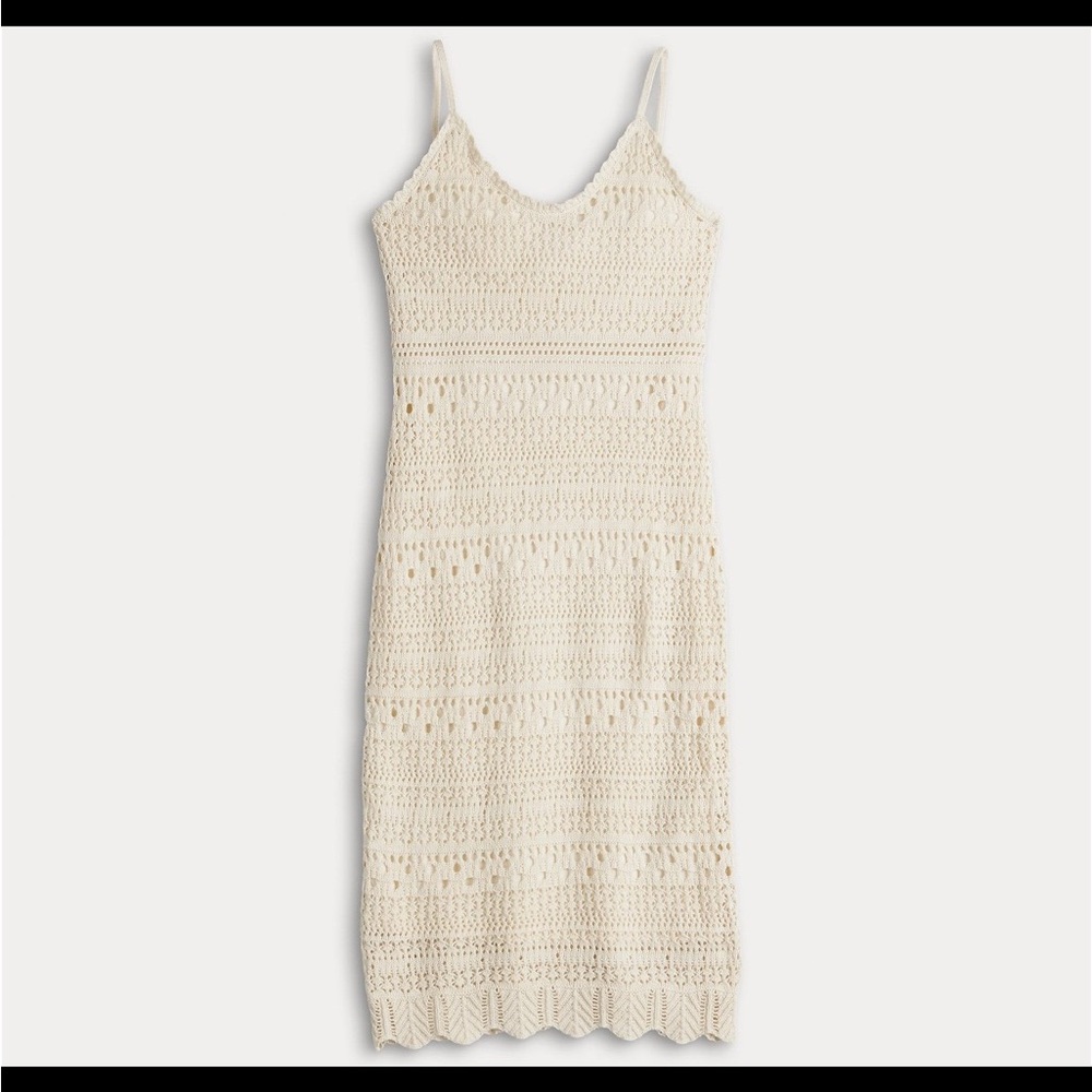 Cream Midi Dress with Elegant Design